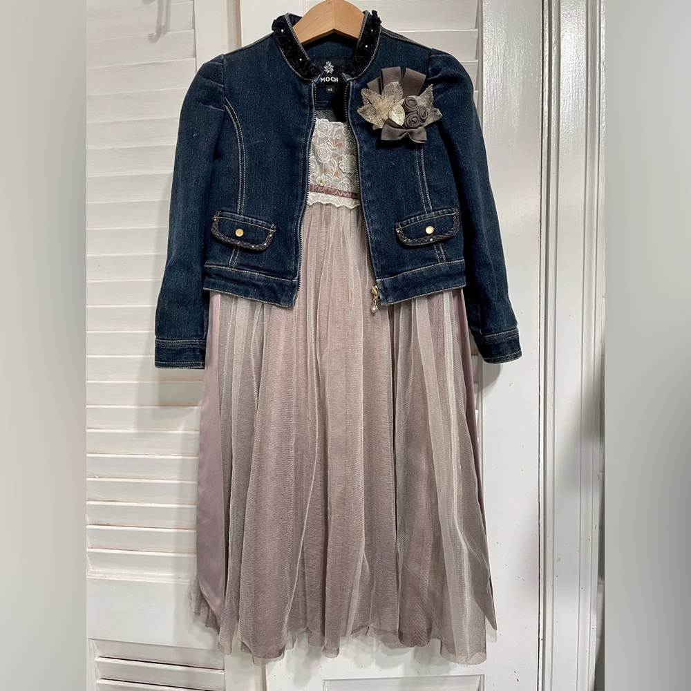 Stretch Denim Jacket 5-6Y with a Monsoon dress